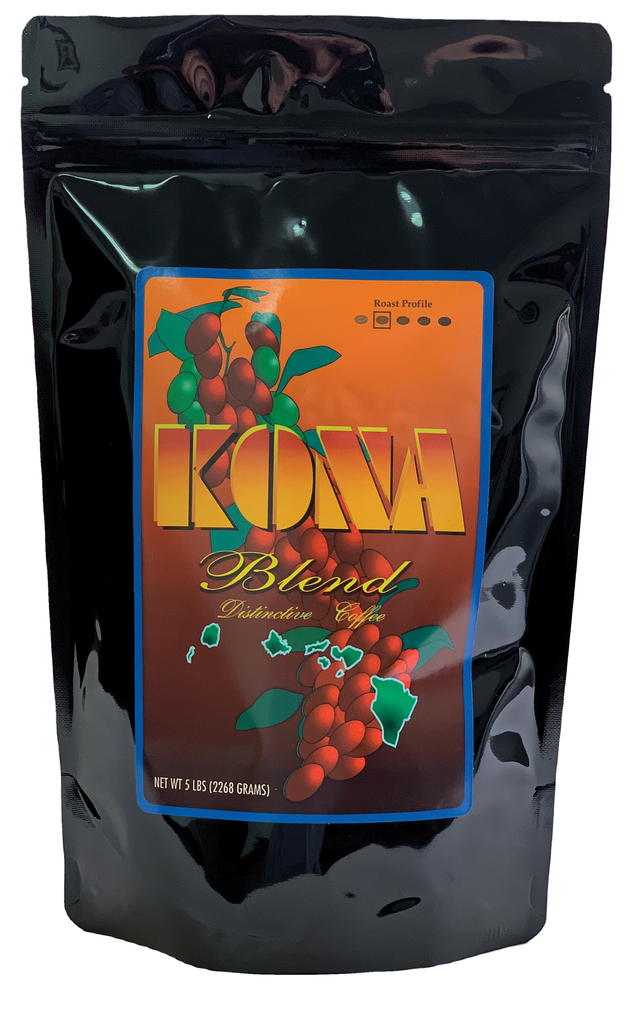 Kona coffee is a coffee that is grown and processed completely in the Kona Region of the Big Island of Hawaii. Our blend combines these flavors with Central American arabica beans.